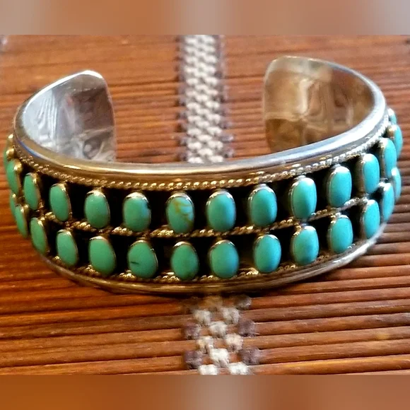 RARE Silpada Sterling Silver & Turquoise Bracelet
